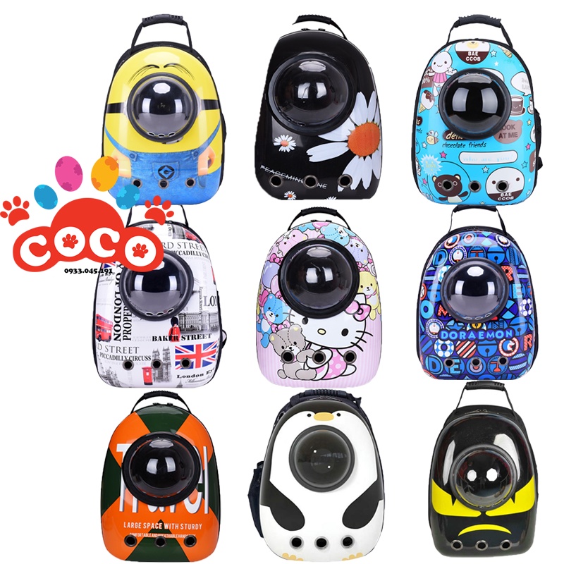 Balo phi hành gia cho chó mèo kèm đệm lót