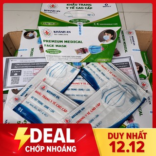 50 Khẩu trang y tế 4 lớp kháng khuẩn Khánh An tiệt trùng đóng túi từng cái