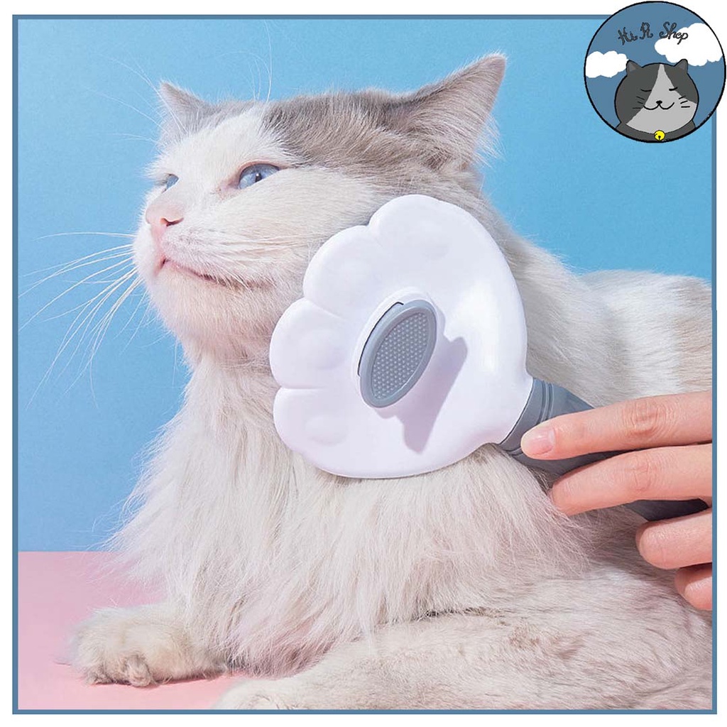 [Fullbox] Lược Chải Lông Cao Cấp CHÍNH HÃNG CLean Cho Chó Mèo Có Nút Đẩy Lông Chất Liệu Nhựa An Toàn Dành Cho Thú Cưng