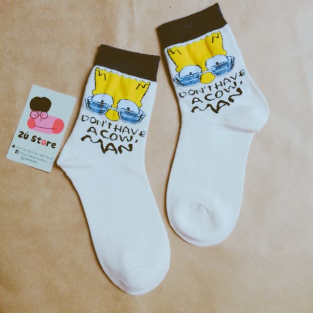 Vớ cổ cao SIMPSON - dòng Unisex cao cổ - có sẵn.