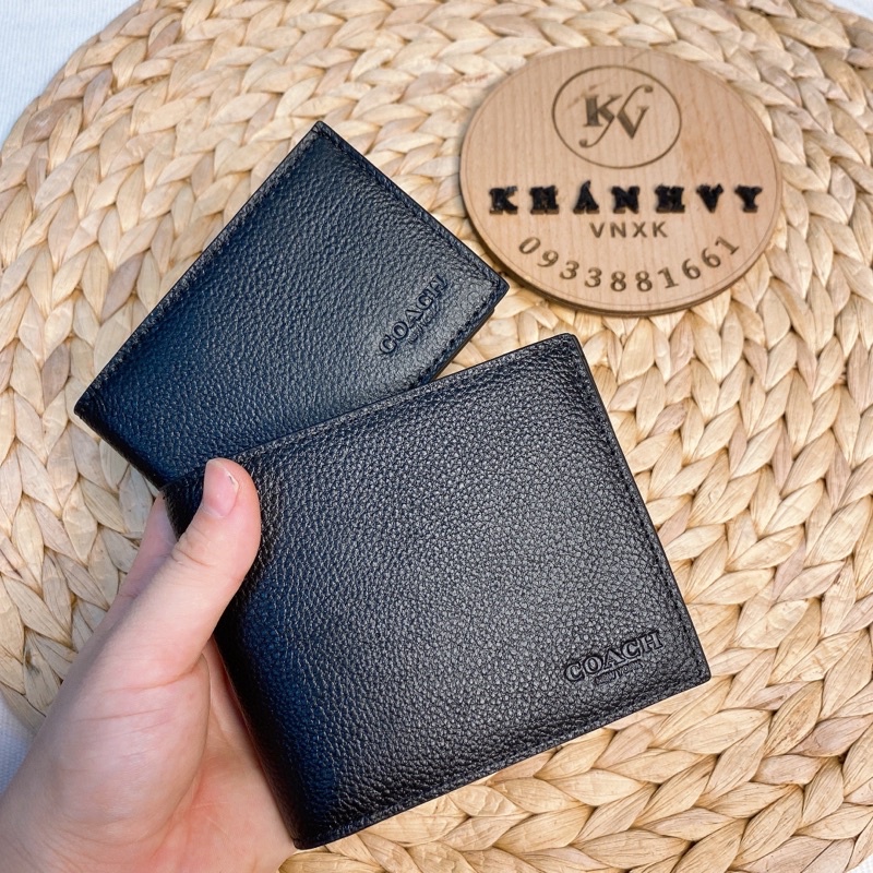 ‼️Rẻ nhất Shopee‼️Ví Coach nam da thật xuất xịn