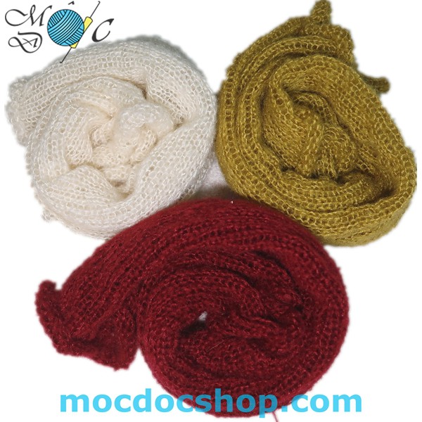 Khăn len quấn chụp hình sơ sinh (có thể chọn size, màu)