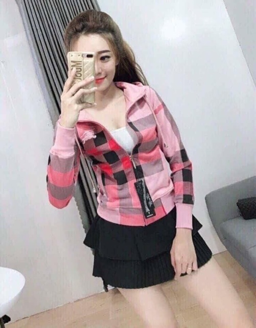 Áo chống nắng kẻ bbr hót hit