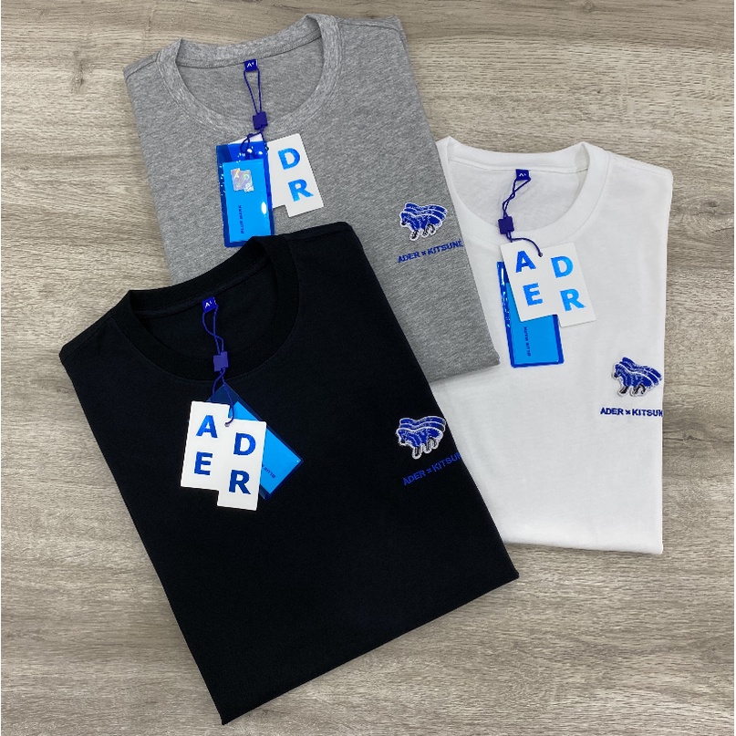 Áo Thun Ngắn Tay Thêu Hình Chú Cáo Nhỏ Đáng Yêu Kiểu Đường Phố Cho Nam Và Nữ