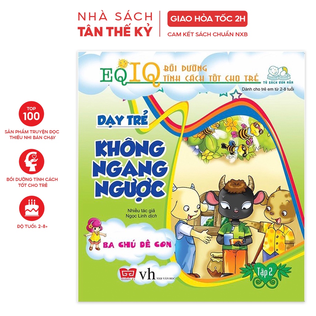 Sách - EQ IQ nuôi dưỡng tính cách tốt cho bé nhiều chủ đề dành cho trẻ em từ 2-8 tuổi
