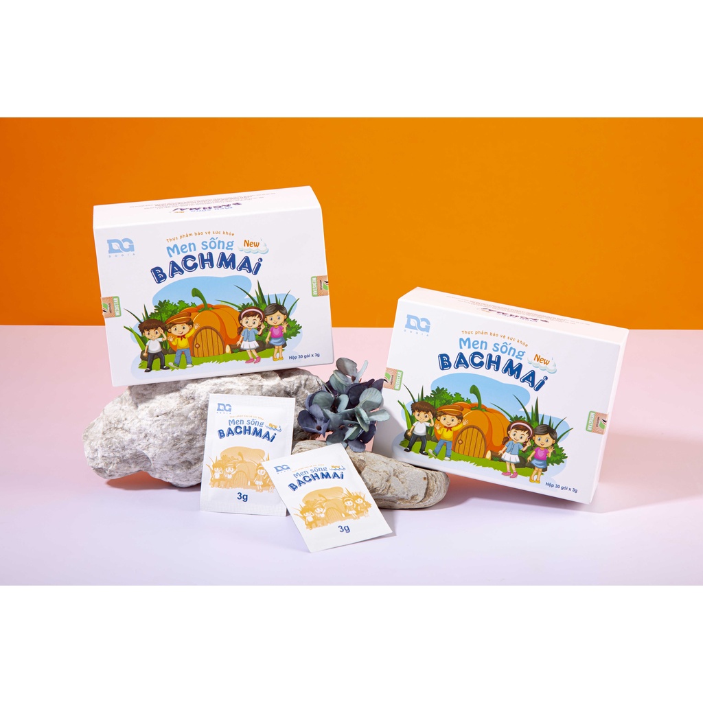 Men sống bạch mai new men vi sinh hỗ trợ bé táo bón tăng cường hệ tiêu hóa
