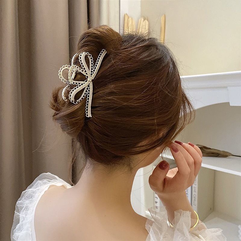 Kẹp Tóc Hình Nơ Màu Vàng Thời Trang Mùa Hè Cho Bé Gái