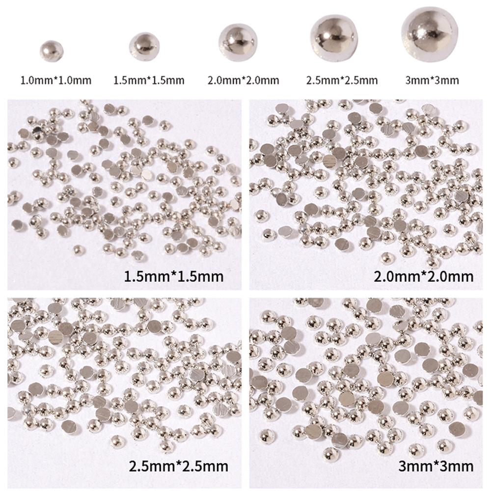 [Hàng mới về] Bộ 100 phụ kiện đính móng trang trí nghệ thuật 3d thời trang