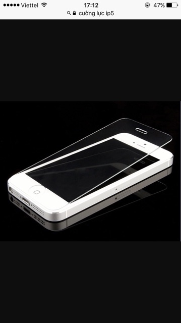 Cường lực ip5/5S/5C/5SE phủ Nano,mài cạnh