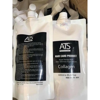Kem hấp tóc phục hồi chuyên sâu ATS Collagen 600ML