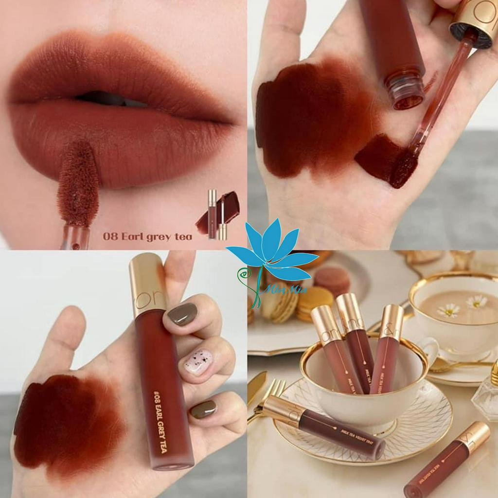 Son Kem Lì Romand Milk Tea Velvet Tint 4.4g Mịn Mượt Như Nhung Màu 08 Earl Grey Tea Màu Nâu Trầm CHÍ