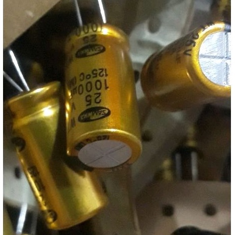 10 con Tụ 1000/25v màu vàng