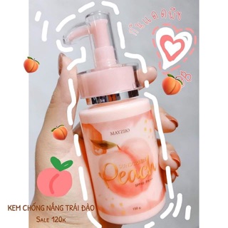 KEM CHỐNG NẮNG BODY TRÁI ĐÀO MAYZIIO PEACH SUN CREEN SPF 60 PA+++