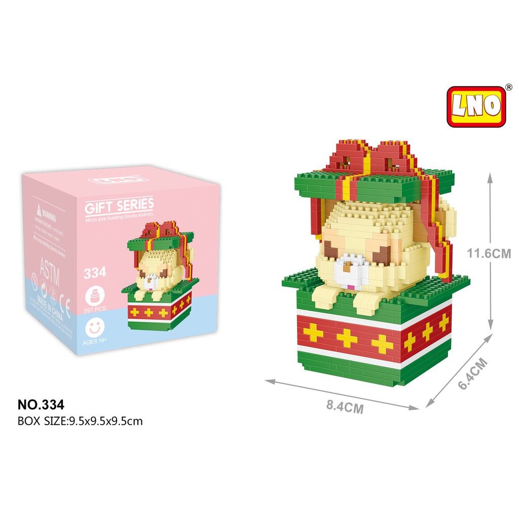 LNO 332-335 NLG0337 - bộ lắp ghép LEGO NANO