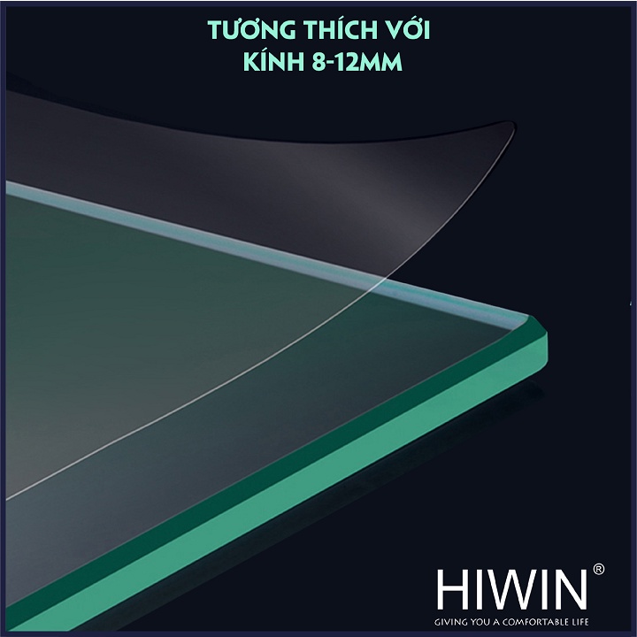 Bộ phụ kiện vách tắm kính kết cấu 180 độ chất liệu inox 304 mặt gương HIWIN