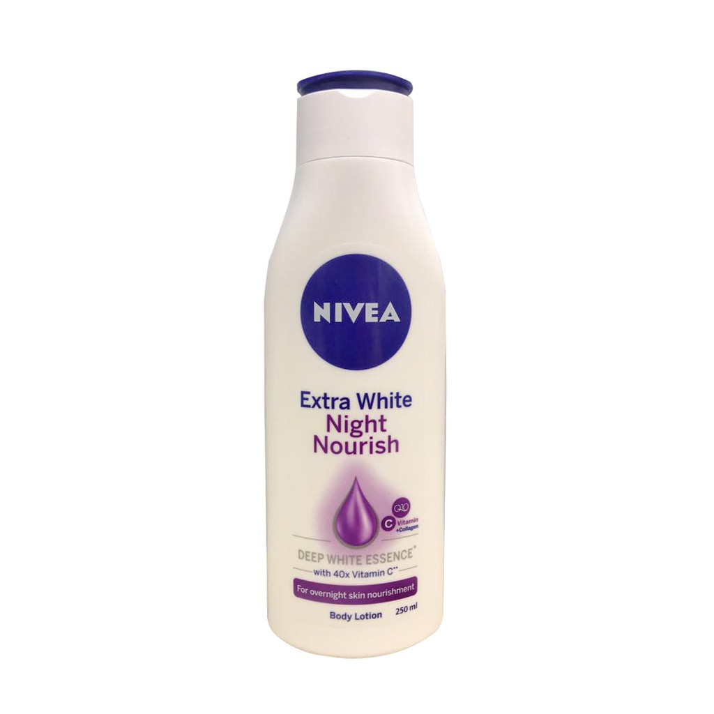 Sữa Dưỡng Thể Trắng Da Nivea Ban Đêm Extra White Night Nourish 250ml (Thái Lan)