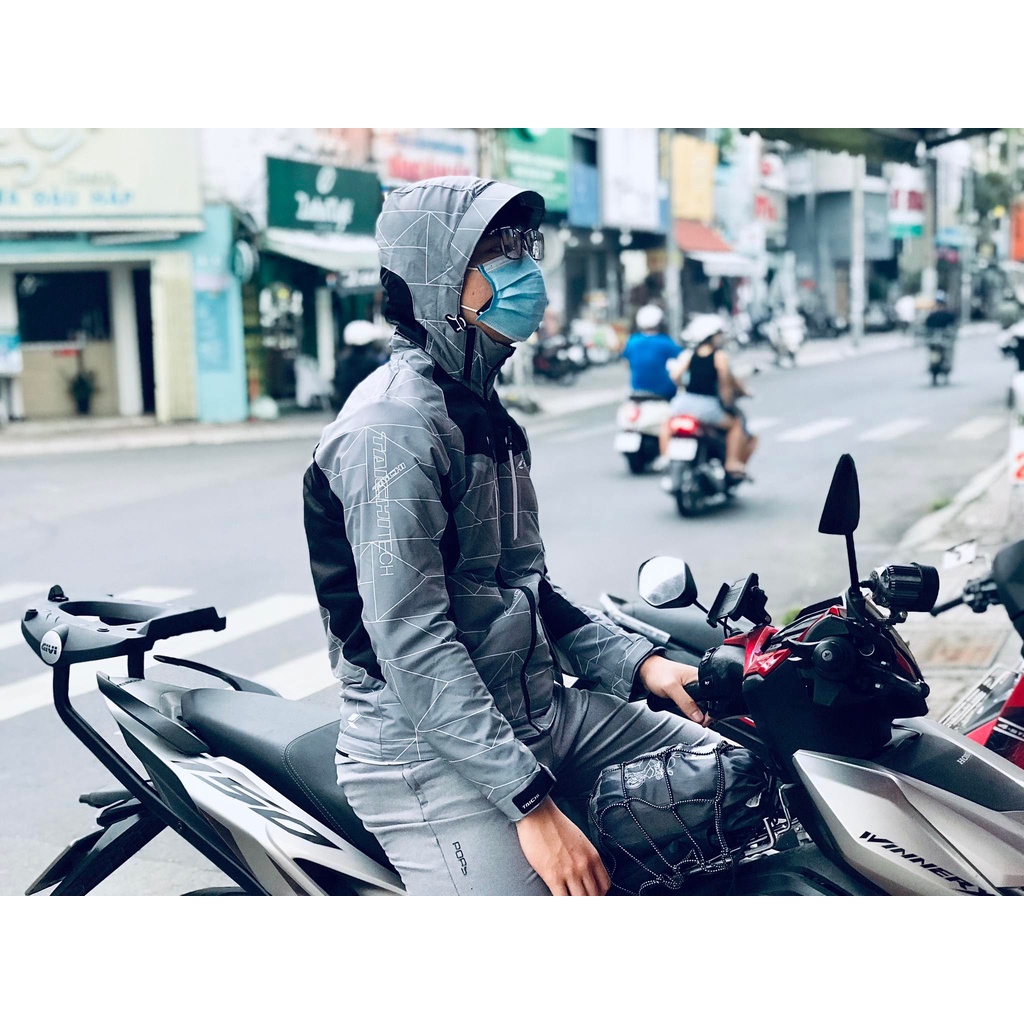 Áo khoác có giáp đi xe máy TAICHI RSJ 328 AIR PARKA- thương hiệu cao cấp Nhật Bản