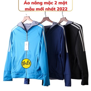 Áo chống nắng nam mặc 2 mặt (ĐỦ SIZE 45-85kg) in kẻ sọc,phong cách thể thao mẫu mới nhất 2022 NULY_AV3M