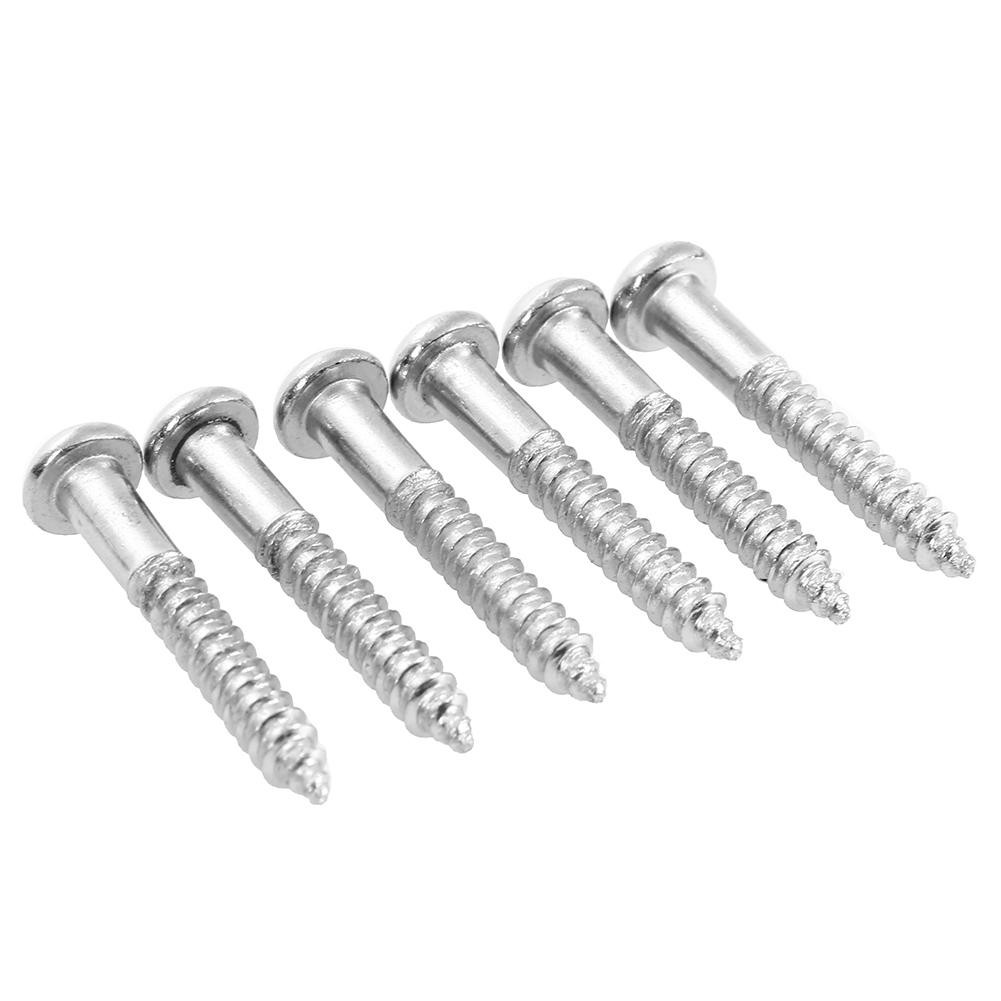 6pcs Electric Bass Guitar Bridge Saddles Tremolo System Bridge Tailpiece Mounting Fixed Screws