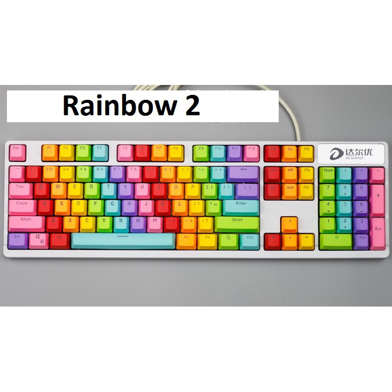 Set Keycap nút bàn phím cơ nhiều màu- nhựa PBT- xuyên led | WebRaoVat - webraovat.net.vn