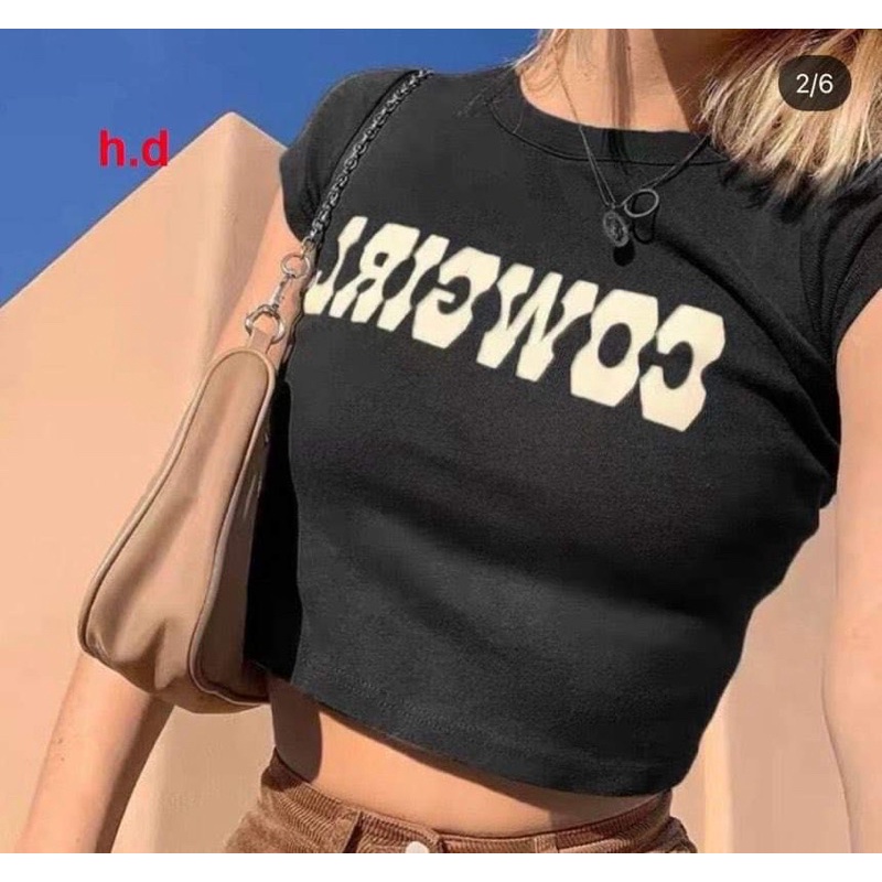 Áo croptop COW HD12