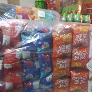 Bịch bim bim oishi đậu xanh, socola..20 gói