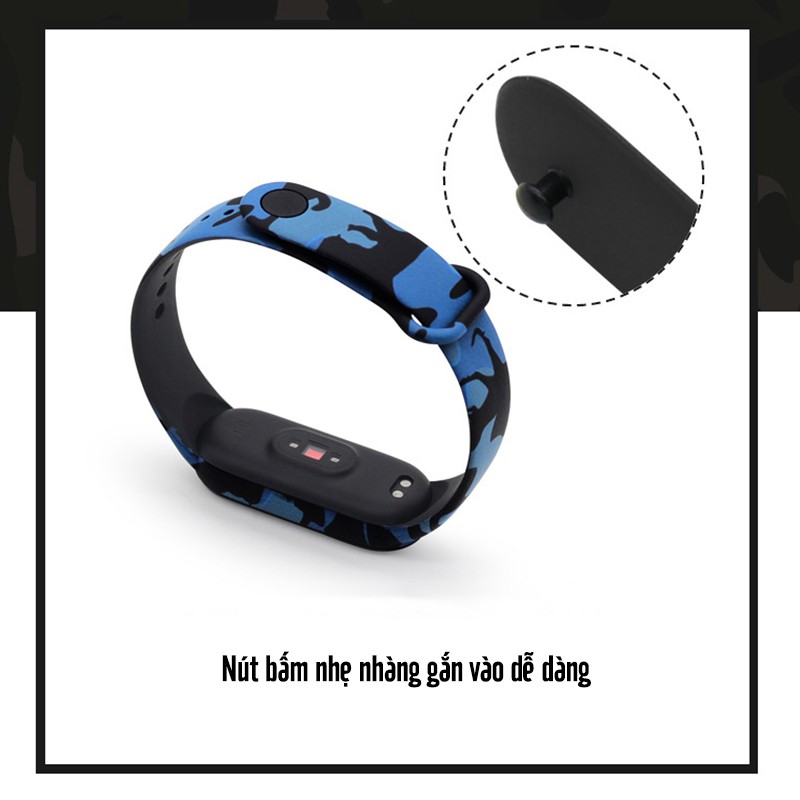 Vòng thay thế Xiaomi Miband 5 / 6  màu lính rằn ri