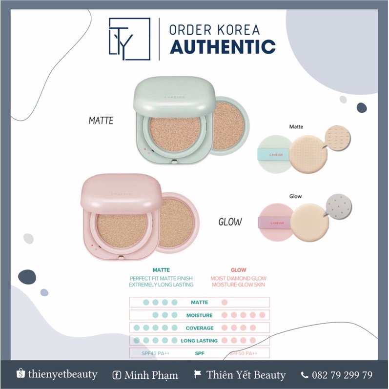 DEAL GIÁ RẺ - LAN NEOO - Phấn nước Cushion Matte lâu trôi