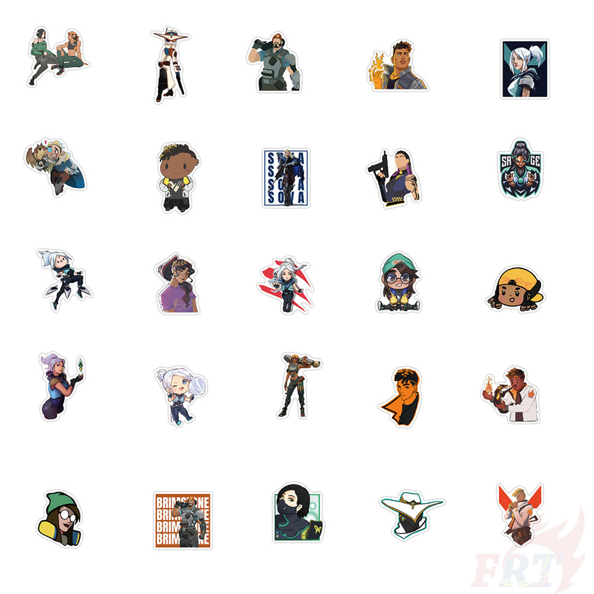 ❉ Valorant - Series 02 Shooting Game Stickers ❉ 50Pcs/Set Waterproof DIY Fashion Doodle Decals Stickers
