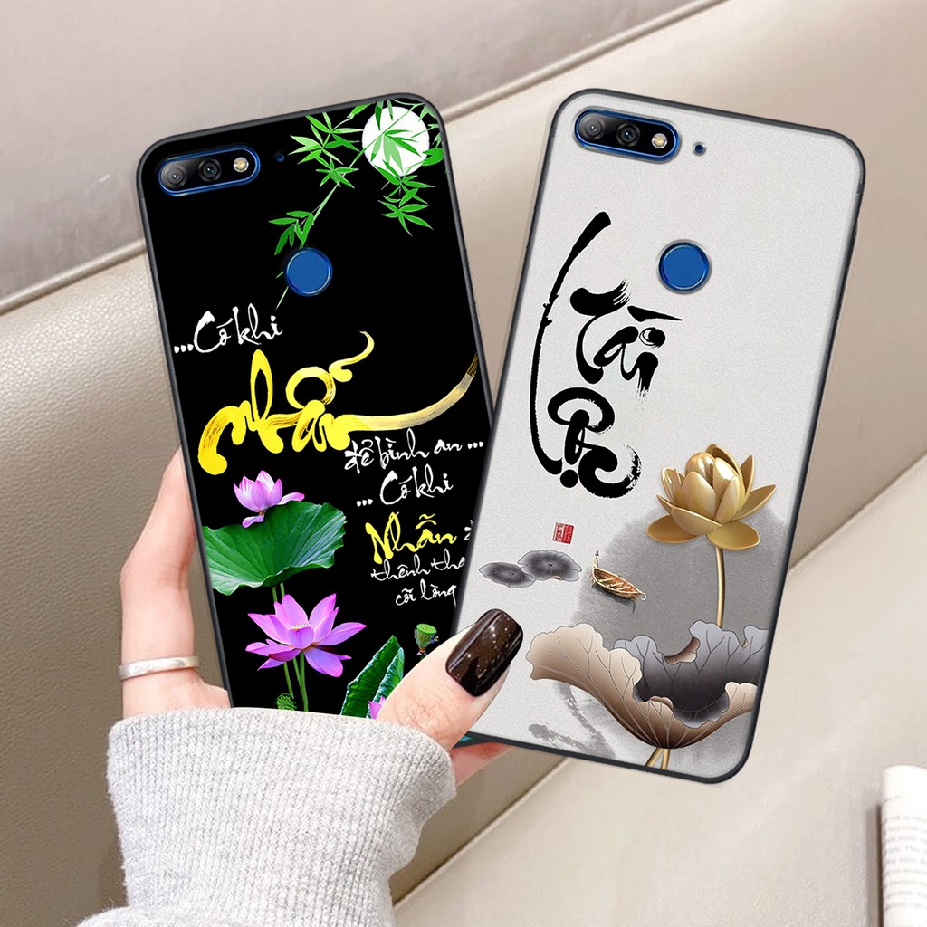 Ốp lưng Huawei Y7 PRIME 2018 in hình chữ tài chữ lộc, Cha Mẹ, bình an SIÊU ĐẸP