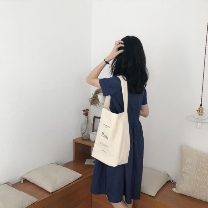 Túi Vải Canvas Túi Tote Đeo Vai Hàn Quốc Đựng Đồ Shopping Túi Tote Canvas Mùa Hè Ulzzang