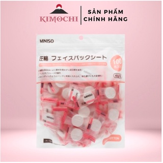 Mặt nạ giấy nén miniso tiện lợi bán lẻ 1 viên