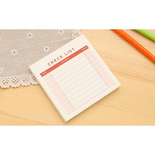 STICKY NOTE giấy ghi chú hồng check list / weekly plan / monthly plan