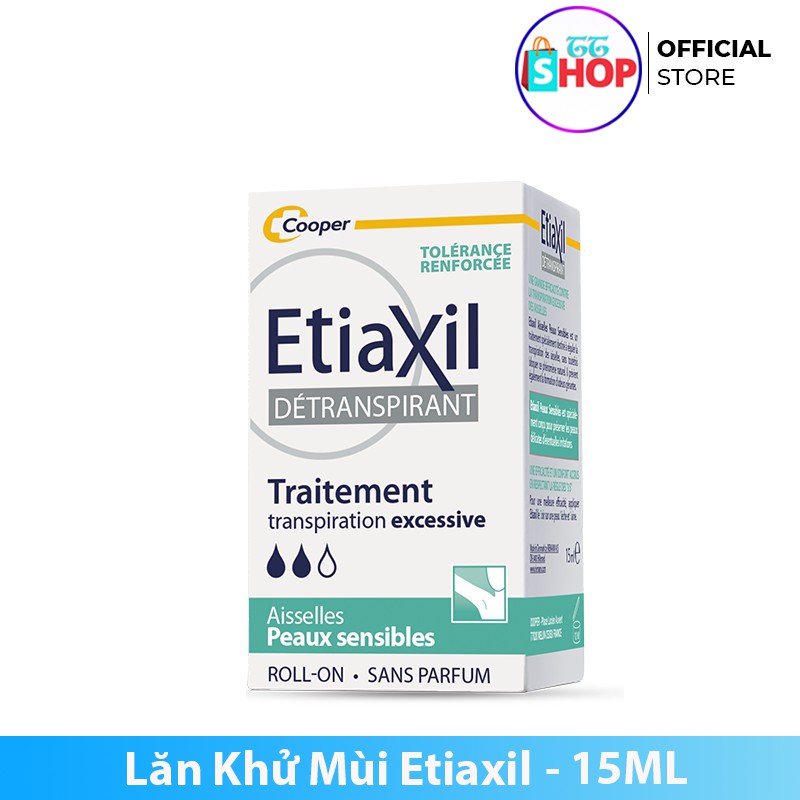 Lăn Khử Mùi Etiaxil Ngăn Ngừa Hôi Nách, giảm tiết mồ hôi 15ml TTShop