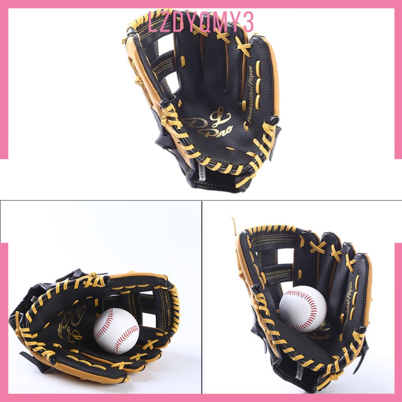 Găng Tay Bóng Chày Bằng Da Dày Dặn Mềm Mại Thoải Mái Tay Trái Cho Người Lớn Trẻ Em