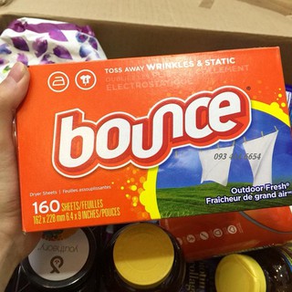 GIẤY THƠM BOUNCE 160 TỜ Mẫu Mới - Giúp Thơm Quần Áo [HÀNG MỚI]