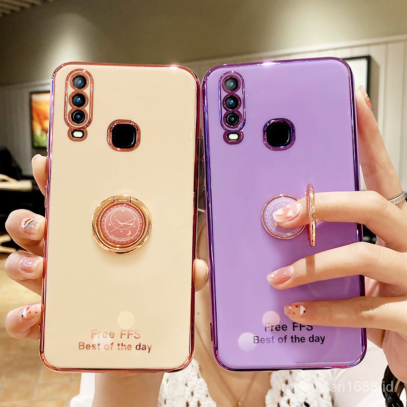 Ốp Điện Thoại Silicon Mềm Kèm Giá Đỡ Cho Vivo Y19 Vivo Y19