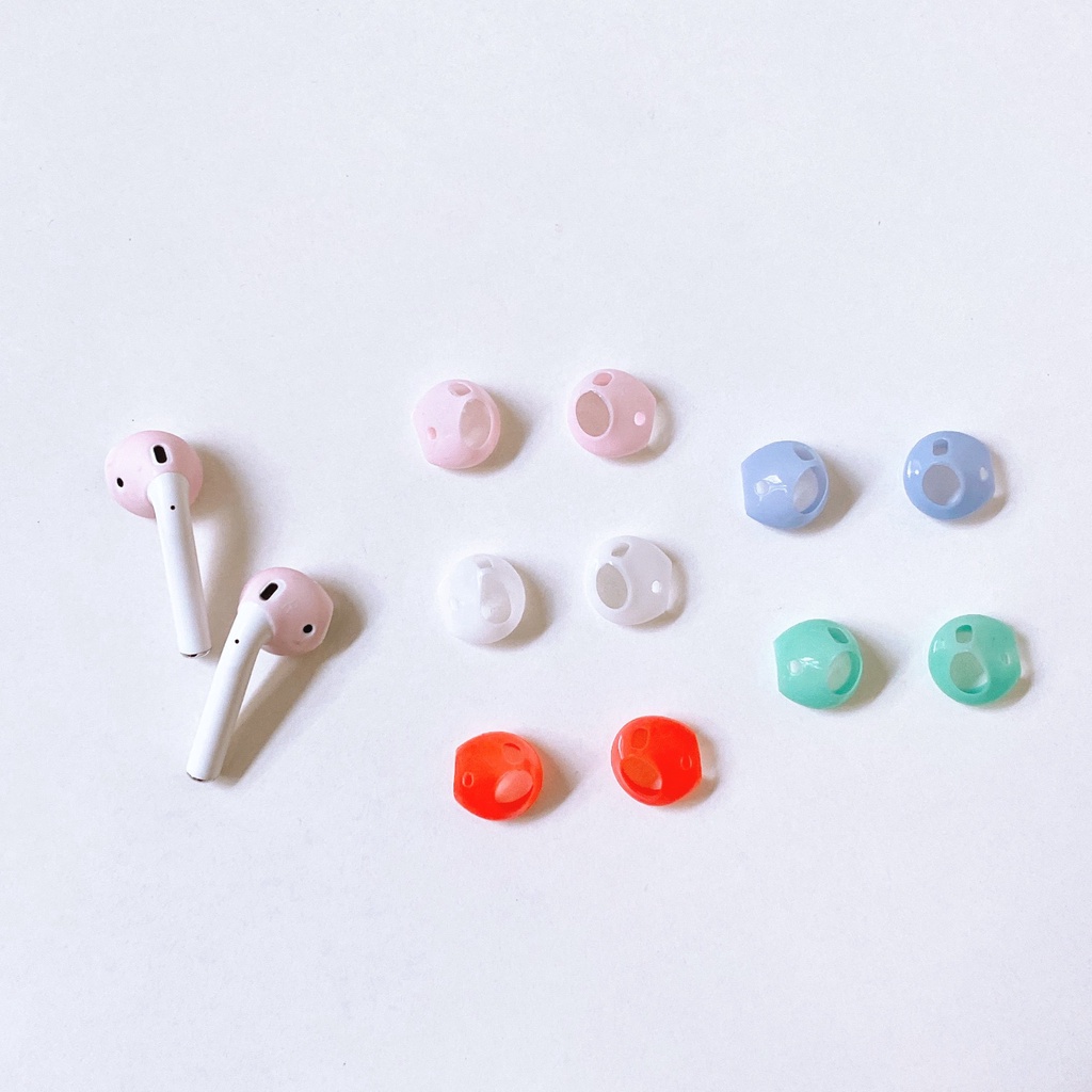 Bọc Tai Bảo Vệ Tai Nghe Airpods 1/2, Airpods 3 Chống Bụi Bẩn Tăng Độ Bám Dễ Vệ Sinh Nhiều Màu