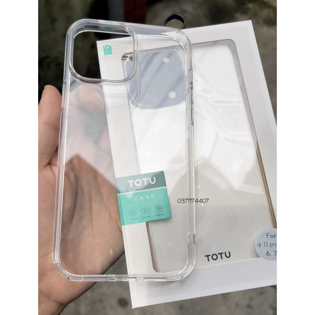 Ốp lưng TOTU trong cứng viền dẻo cho IPhone 14 Pro 13 Pro Max , 12 Pro Max , 11 chính hãng TOTU chống ố vàng , chống sốc