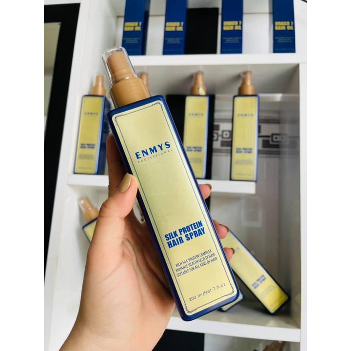 Xịt dưỡng tóc EnMys silkprotein 200ml- Hàng Chính Hãng Công Ty-dưỡng proten phục hồi hư tổn