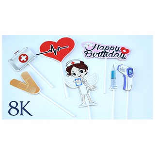 Cắm y tá - phụ kiện trang trí bánh kem