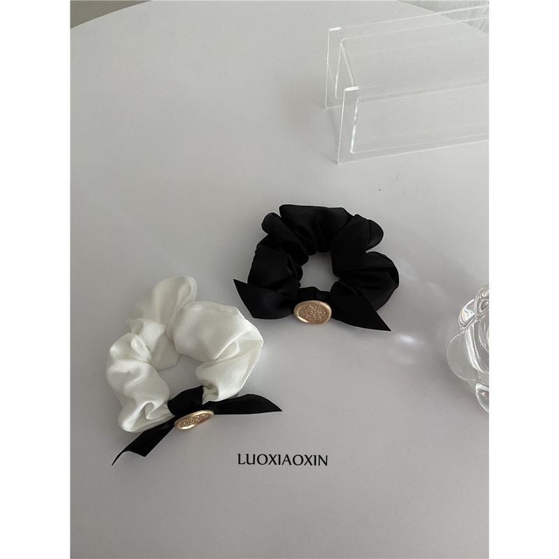 Dây cột tóc co giãn đính nơ phong cách Hàn Quốc ngọt ngào cho nữ