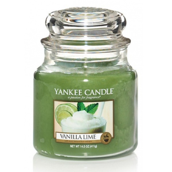 Hũ nến thơm Vanilla Lime Yankee Candle YAN0566 (Size M 411g)