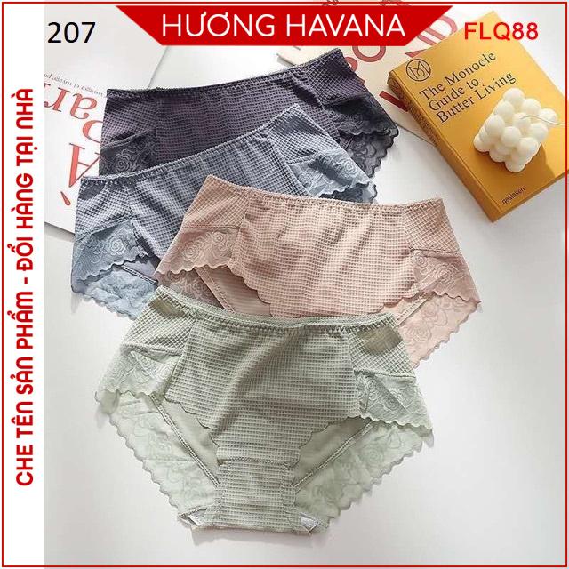 Quần lót nữ su viền ren cạp chun chống tụt Havana FLQ88