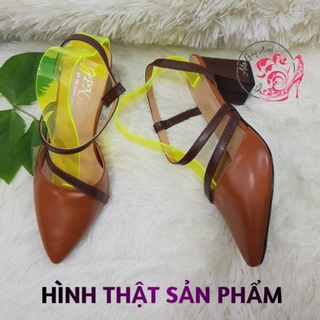 GIÀY BÍT MŨI HỞ GÓT - GÓT CAO 7CM