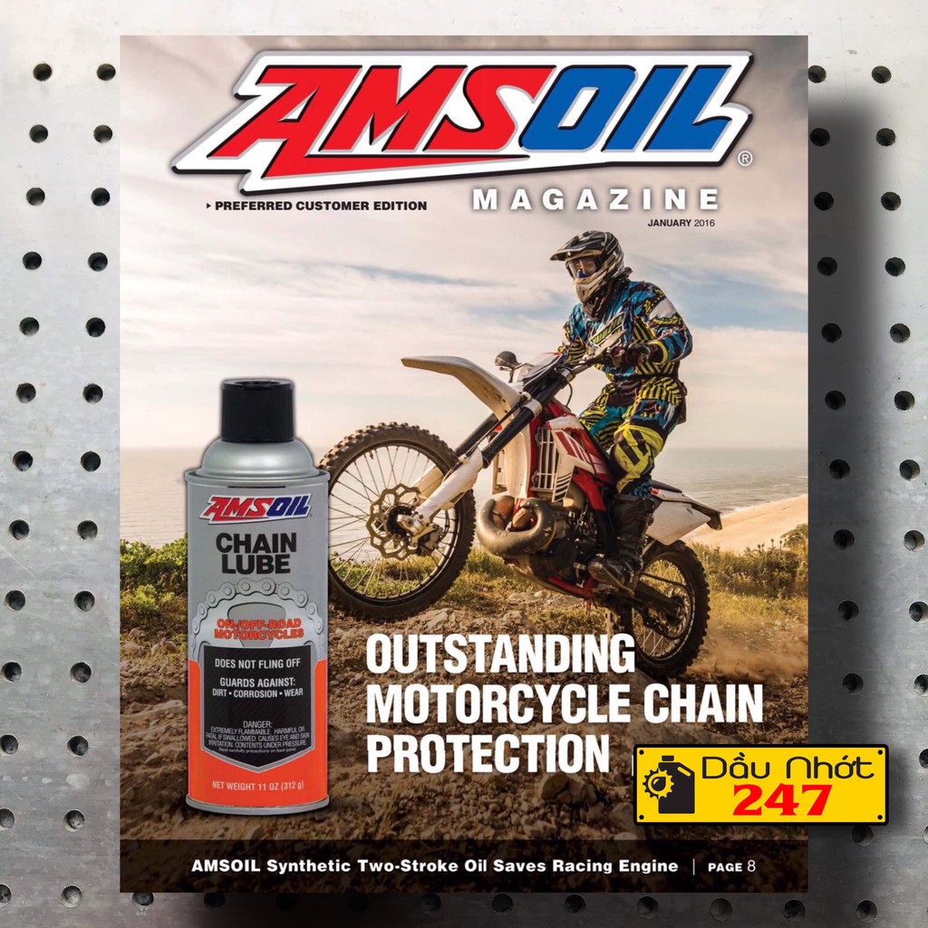 Chai xịt dưỡng sên/xích Amsoil Chain Lube 312g