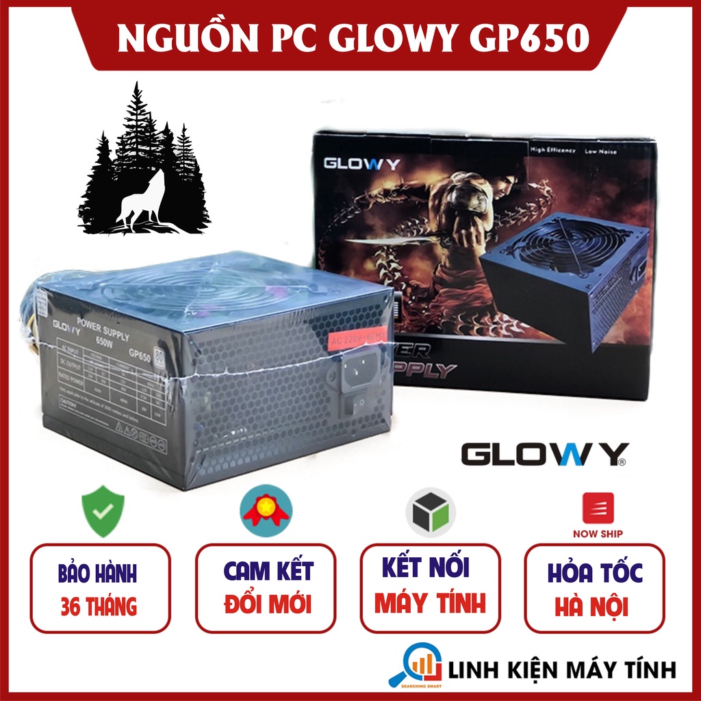 Nguồn máy tính PC Gloway GP650 và GP550 chính hãng - Bảo hành 36 tháng !!!