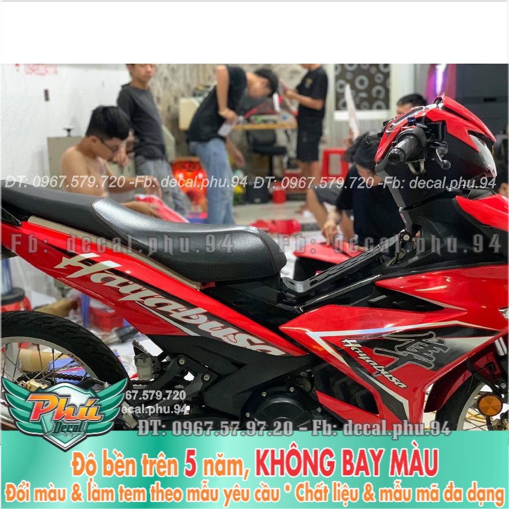 Tem Rời Exciter 150 Hayabusa đỏ đen (K) -1