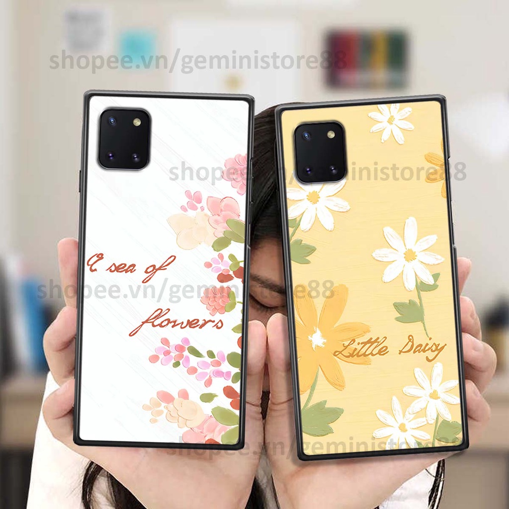 Ốp Samsung Note 10 Lite in hình hoa lá nhiều màu sắc siêu đẹp, siêu xinh, siêu cá tính