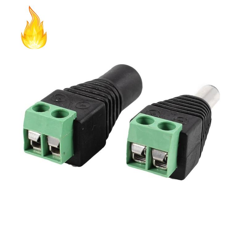 Phích Cắm 2 Chấu 5.5 x 2.1 mm DC Cho camera Giám Sát Phích Cắm EU